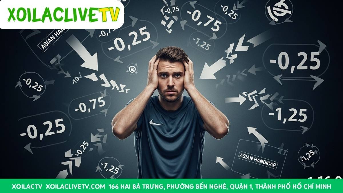 Dễ bị nhầm lẫn: Không hiểu rõ các ký hiệu kèo chấp có thể khiến bạn tính sai kết quả và mất tiền không đáng có