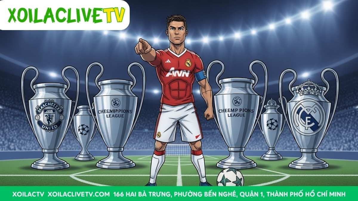 Ông Vua của Champions League: Kỷ lục 5 lần vô địch và 140 bàn thắng đã giúp CR7 mãi mãi là huyền thoại của giải đấu này.