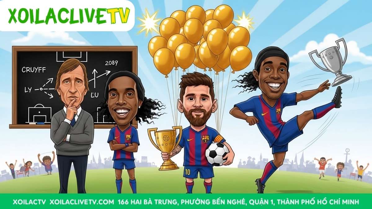 Sức mạnh từ quá khứ đến hiện tại. Những huyền thoại vĩ đại của Barcelona đã tạo nên một di sản bất diệt, truyền cảm hứng cho những thế hệ tiếp nối để viết tiếp lịch sử.