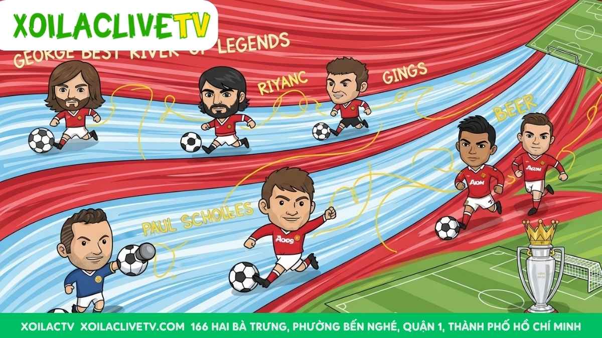 Dòng chảy của những người khổng lồ. Từ George Best đến Cristiano Ronaldo, di sản bất diệt của Manchester United được truyền lại qua từng thế hệ để tạo nên một lịch sử vĩ đại.