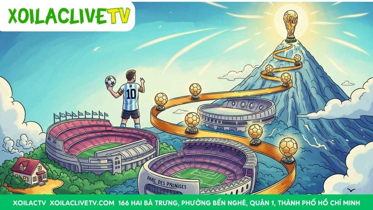 Con đường vinh quang: Từ những bước chạy đầu tiên tại Rosario đến chiếc cúp vàng thế giới.