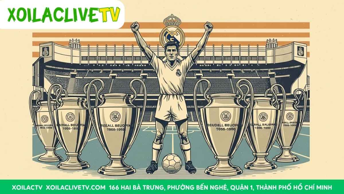 Kỷ nguyên vàng thập niên 50: Nơi Real Madrid đặt nền móng cho vị thế vĩ đại với 5 chức vô địch C1 liên tiếp.