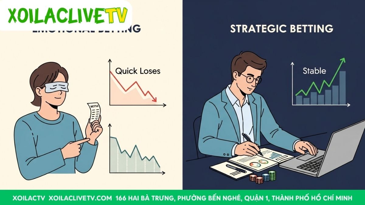 Cảm tính hay chiến lược? Cách đặt cược của bạn quyết định bạn sẽ thua lỗ hay thắng lợi lâu dài.