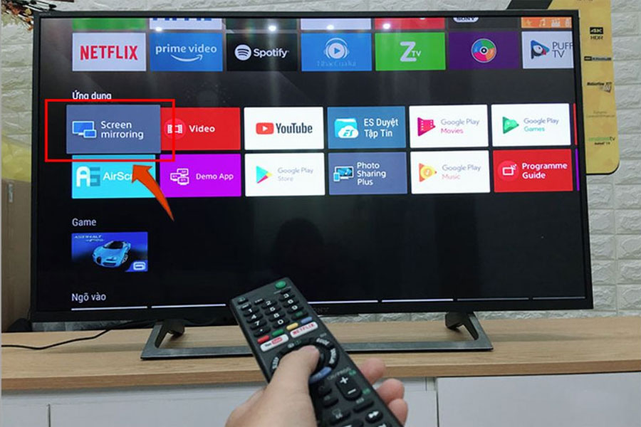 Kết nối phát màn hình điện thoại lên Smart TV