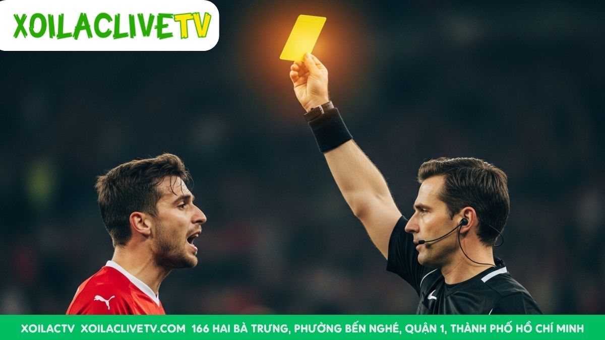 Một lời cảnh báo nghiêm khắc. Khi trọng tài rút thẻ vàng, cầu thủ phải thi đấu cẩn trọng hơn để không tự hại mình