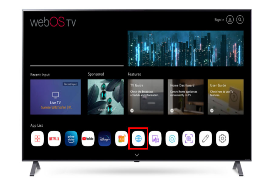 TV có trình duyệt sẵn sàng truy cập Xôi Lạc TV