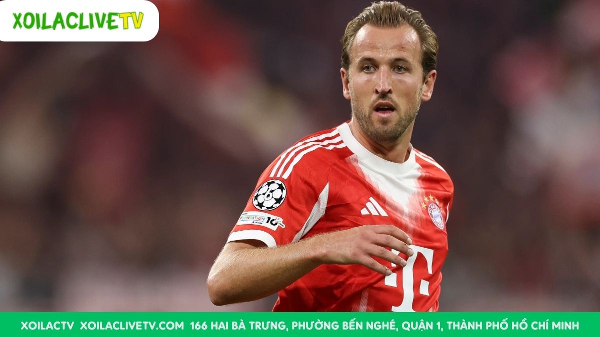 Cuộc đối đầu không khoan nhượng: Ngôi sao Harry Kane của Bayern Munich đối mặt với sự chống trả quyết liệt từ cầu thủ Pafos FC.