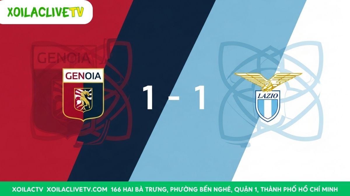 Dự đoán tỷ số Genoa 1-1 Lazio: Một trận hòa chặt chẽ và ít bàn thắng là kịch bản được các chuyên gia nhận định cho cuộc đối đầu này.