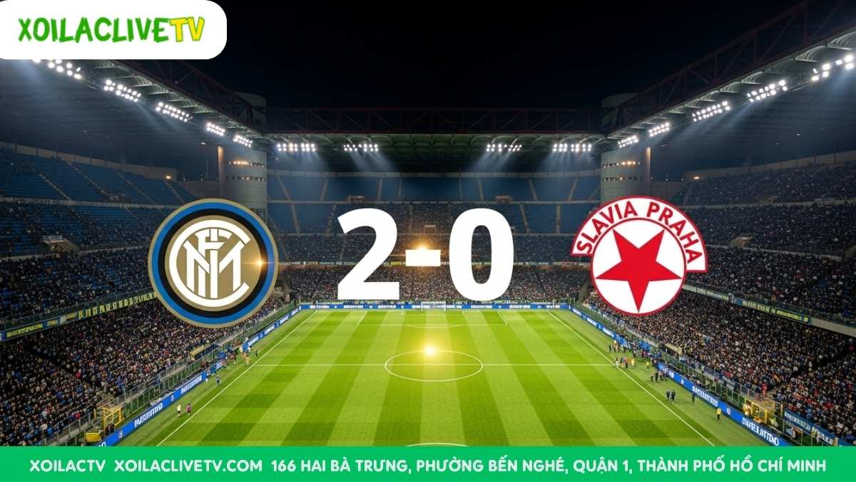 Chuyên gia Xoilac TV dự đoán: Inter Milan sẽ giữ trọn 3 điểm trên sân nhà với chiến thắng cách biệt 2-0 trước Slavia Praha. Hàng công lên tiếng, hàng thủ giữ sạch lưới!