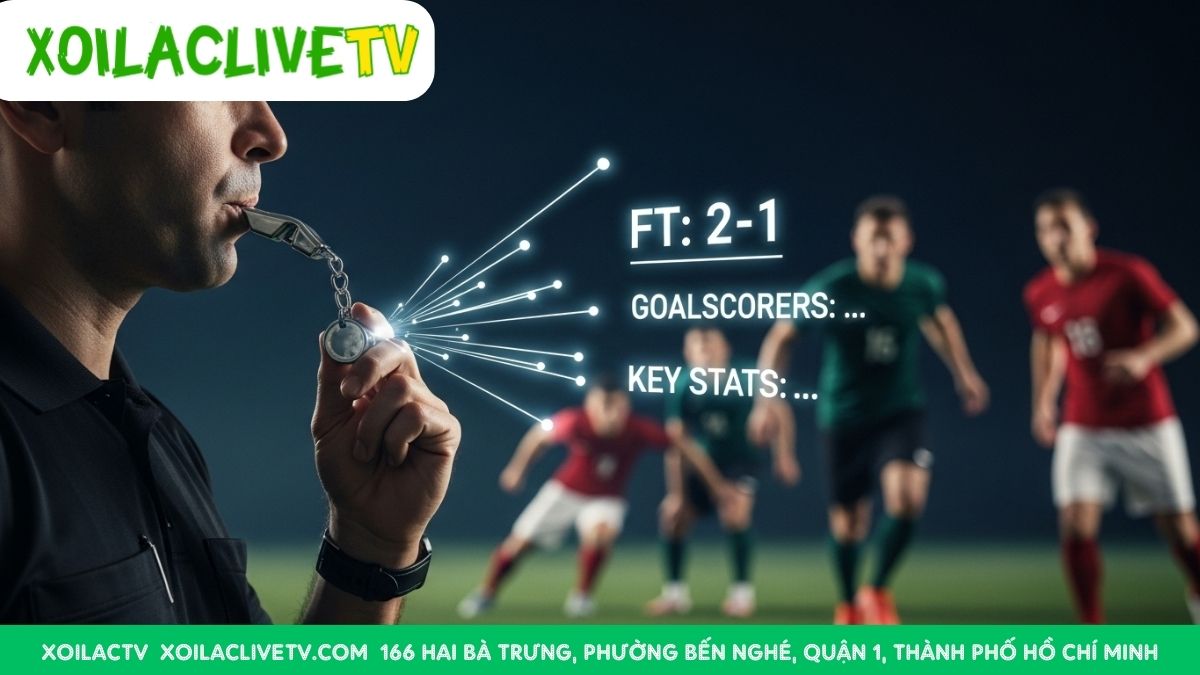 Tiếng còi mãn cuộc vừa vang, kết quả đã có ngay trên Xoilac TV. Cập nhật từng giây, chi tiết từng thông số, giúp bạn nắm bắt thông tin nhanh hơn bất kỳ ai.