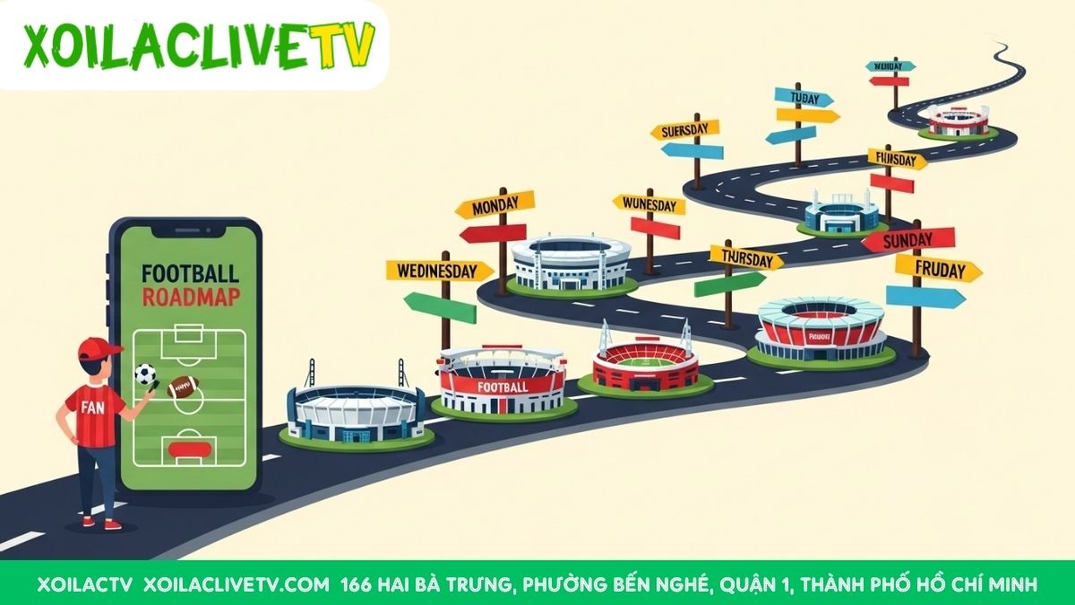 Lên kế hoạch cho tuần lễ bóng đá của bạn chưa? Với giao diện thân thiện của Xoilac TV, việc tìm kiếm và theo dõi các trận cầu đỉnh cao trở nên dễ dàng và thú vị hơn bao giờ hết.