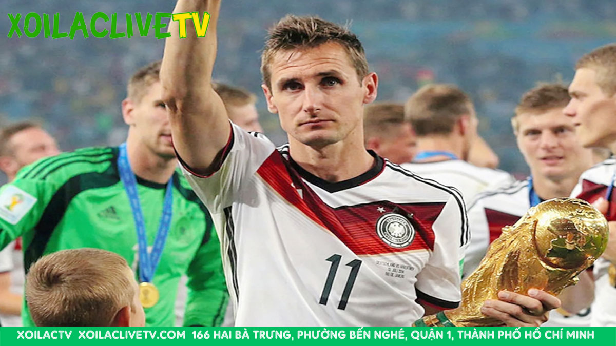 Miroslav Klose là cầu thủ ghi nhiều bàn thắng nhất các kỳ World Cup