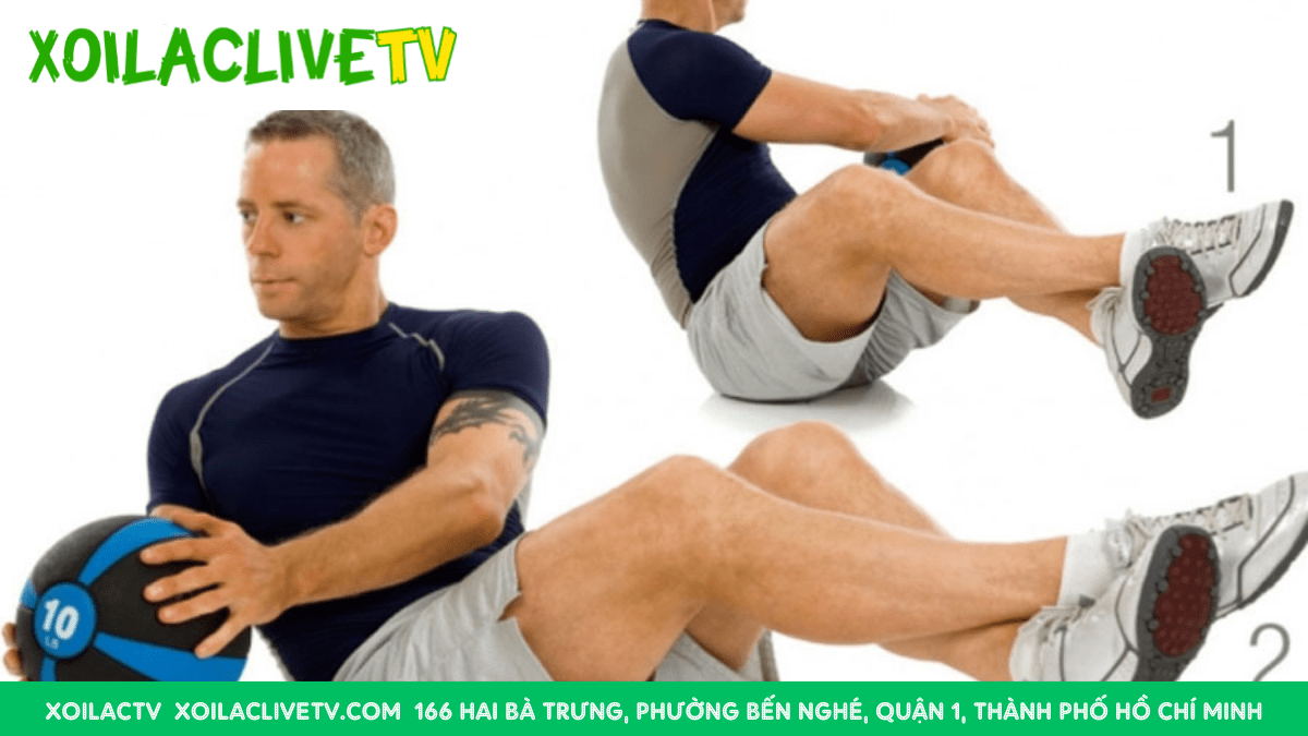 Tập luyện động tác Russian Twists