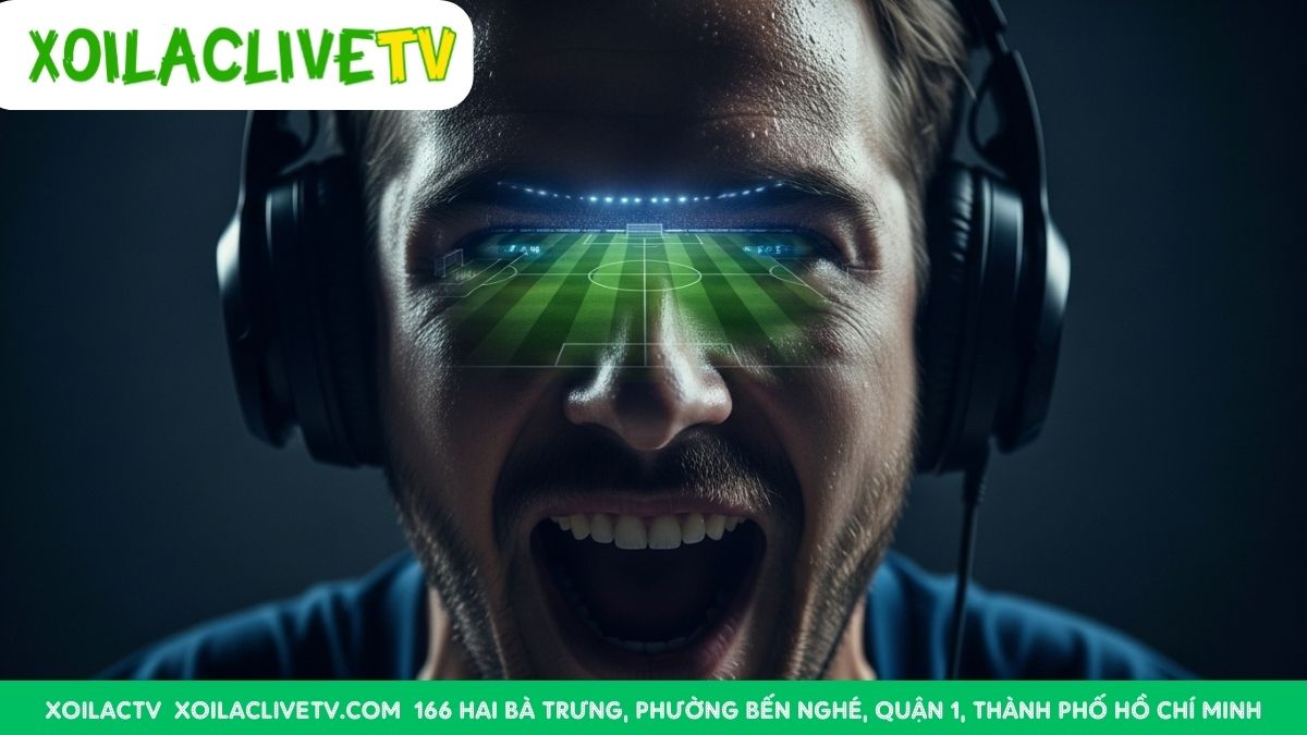 Cảm xúc vỡ oà, kết nối đam mê. Lắng nghe từng nhịp đập của trận đấu với đội ngũ bình luận viên chuyên nghiệp, hài hước và đầy lửa của Xôi Lạc TV.