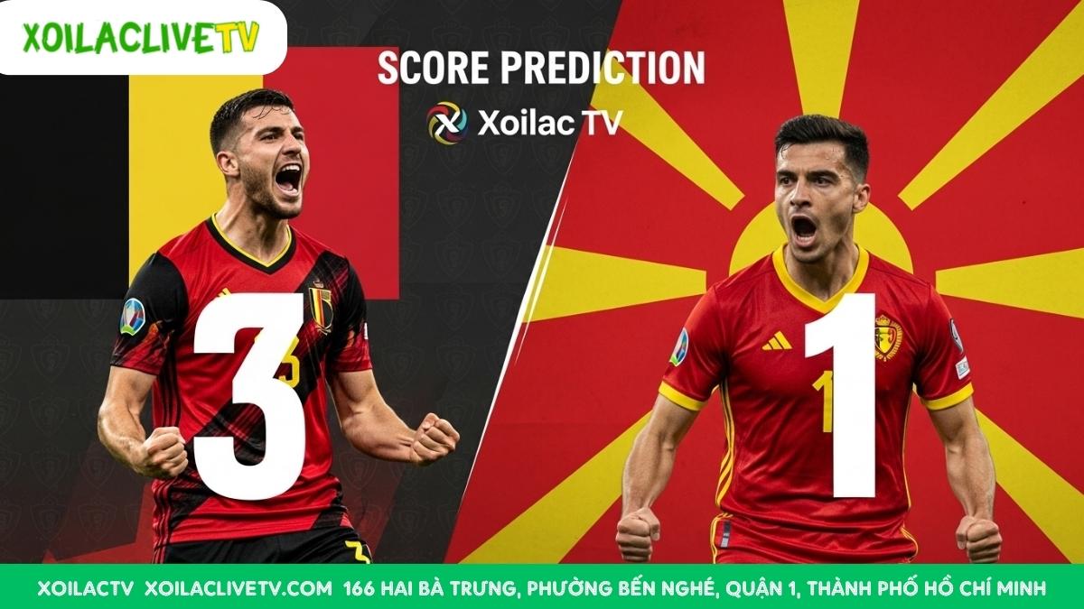 Dự đoán từ Xoilac TV: Với đẳng cấp vượt trội và lợi thế sân nhà, "Quỷ đỏ" Bỉ được dự đoán sẽ có chiến thắng 3-1 thuyết phục để khẳng định ngôi đầu bảng.