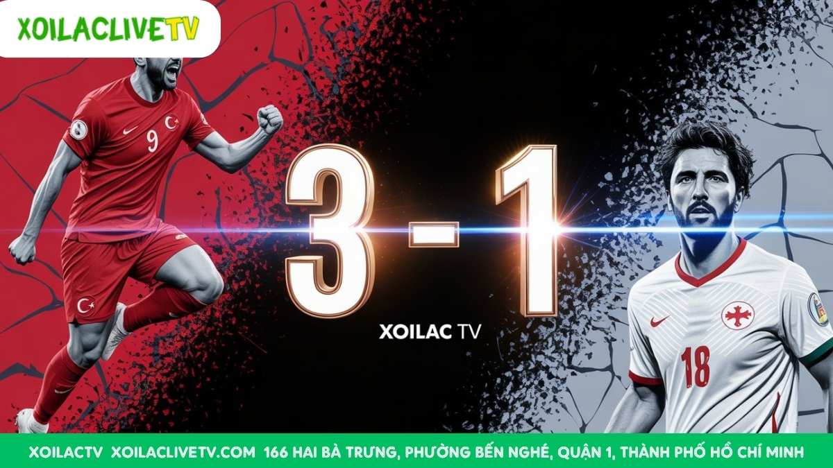 Dự đoán Xoilac TV: Với hỏa lực vượt trội và lợi thế sân nhà, Thổ Nhĩ Kỳ được dự đoán sẽ giành chiến thắng thuyết phục 3-1 trước Georgia.