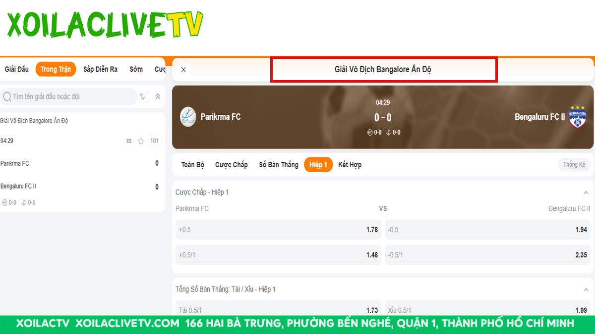 Phân tích trận đấu thuộc giải bóng nào để đánh giá tổng quan